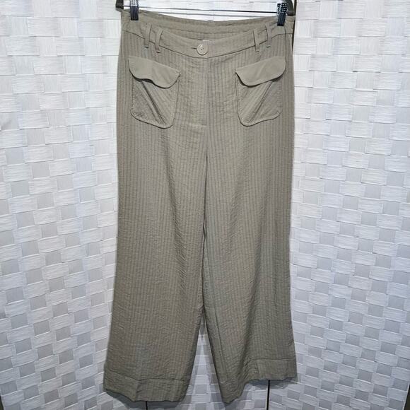 Soft Surroundings Boho Beachy Wide Leg Pants Size Medium Soft Rayon Nylon Blend - Picture 10 of 11